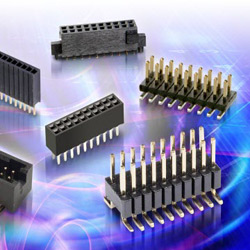 Single and double-row connector options use only half the PCB footprint ...