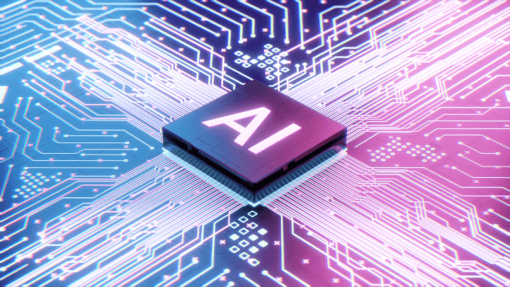 Ai Microprocessor On Motherboard Computer Circuit